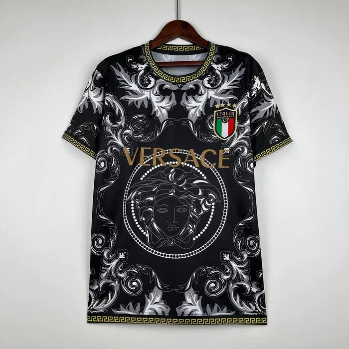 Maglia Italie stagione 2023-2024 collab Versace nero