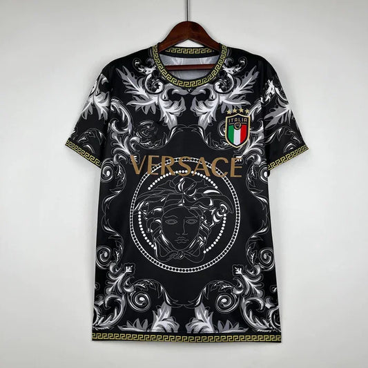 Maglia Italie stagione 2023-2024 collab Versace nero
