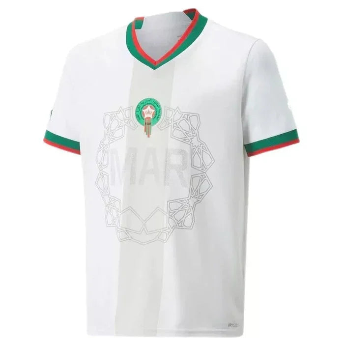 Maglia Marocco stagione 2022 away Coppa del Mondo bianco