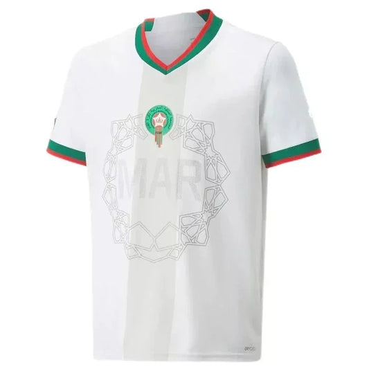 Maglia Marocco stagione 2022 away Coppa del Mondo bianco