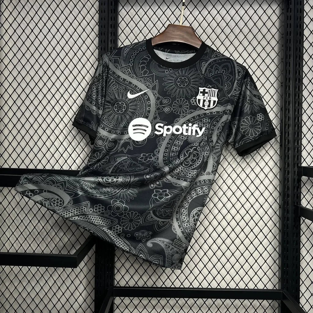 Maglia foot FC Barcellona nero concept 2024 2025