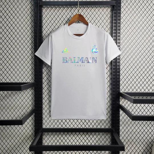 Maglia Real Madrid foot Balmain bianco 2023 2024