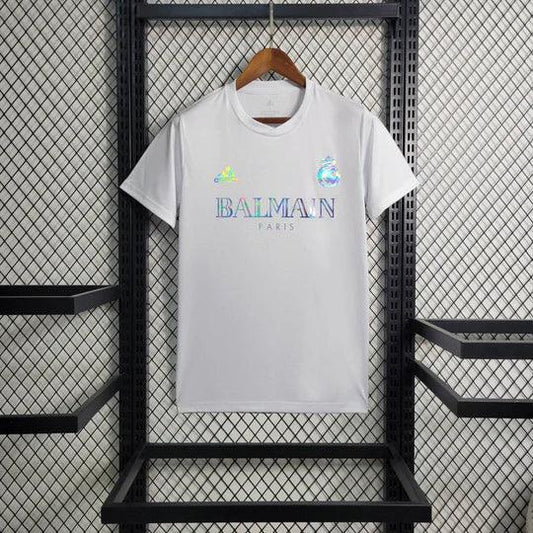 Maglia Real Madrid foot Balmain bianco 2023 2024
