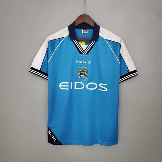 Manchester City Maglia Rétro 99/01