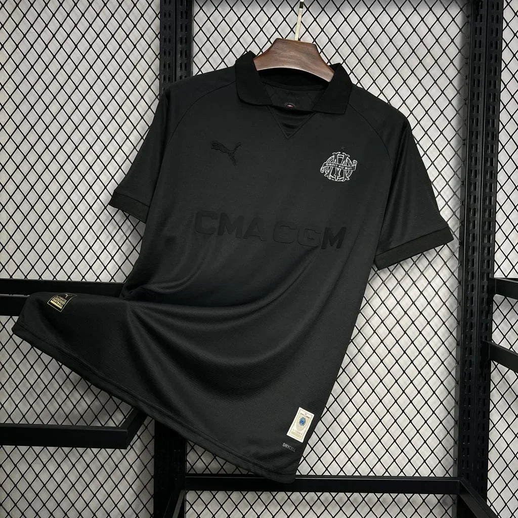 Maglia Olympique de Marsiglia foot 125 ans 2024 2025 OM nero